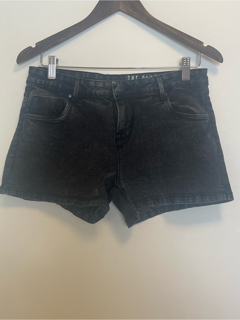 Cotton On Black Washed Denim Shorts